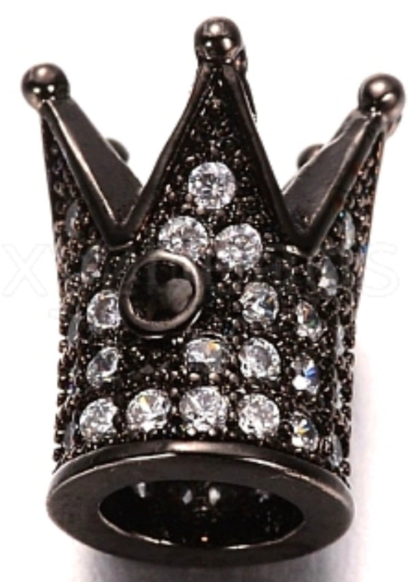 Blue Tiger's Eye & Hematite Crown Bracelet | Protection, Power & Royalty